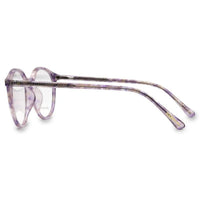 Aerion Purple Texture Small Full Rim Round Clip-on for Men — Hashtag Eyewears