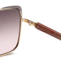 Aethera Brown Oversized Full Rim Rectangle Sunglasses for Women — Hashtag Eyewears
