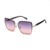 Aethera | Golden Oversized Full Rim RECTANGLE Sunglasses for Women [UV-protected]