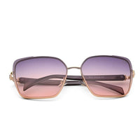 Aethera Golden Oversized Full Rim RECTANGLE Sunglasses for Women — Hashtag Eyewears