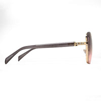 Aethera Golden Oversized Full Rim RECTANGLE Sunglasses for Women — Hashtag Eyewears