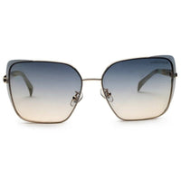 Aethera Gradient Blue & Pink Oversized Full Rim Rectangle Sunglasses for Women — Hashtag Eyewears