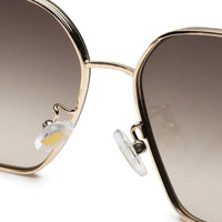 Aethera Gradient Brown Oversized Full Rim Rectangle Sunglasses for Women — Hashtag Eyewears