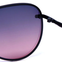 Nuvia Gradient Blue pink Medium Full Rim Aviator Sunglasses for Men & Women — Hashtag Eyewears