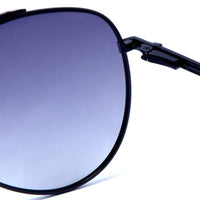 Ambience Gradient Blue Large Full Rim Aviator Sunglasses for Men & Women — Hashtag Eyewears