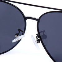 Ambience Grey Medium Full Rim Aviator Sunglasses for Men & Women — Hashtag Eyewears
