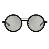 APERTURE Black Large Full Rim Round Sunglasses for Men & Women — Hashtag Eyewears