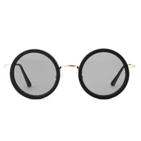 APERTURE SB Golden & Black Large Full Rim Round Sunglasses for Men & Women — Hashtag Eyewears