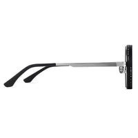 APERTURE Silver & Black Large Full Rim Round Sunglasses for Men & Women — Hashtag Eyewears