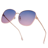 Arcanum Gradient Blue & Pink Medium Full Rim Butterfly Sunglasses for Women — Hashtag Eyewears