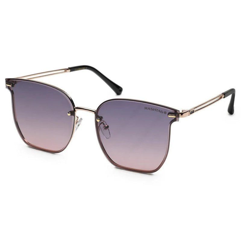 Arionis Gradient Blue & Pink Oversized Full Rim Wayfarer Sunglasses for Women — Hashtag Eyewears