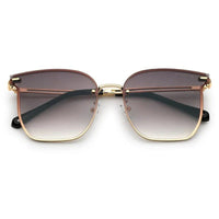 Arionis Gradient Brown Oversized Full Rim Wayfarer Sunglasses for Women — Hashtag Eyewears