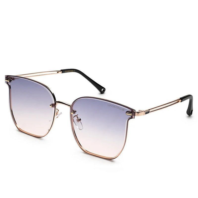 Arionis Gradient L.Blue & Pink Oversized Full Rim Wayfarer Sunglasses for Women — Hashtag Eyewears