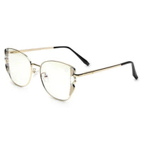 Astralor Golden & Black Medium Full Rim Cateye Sunglasses for Women — Hashtag Eyewears