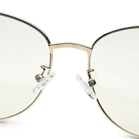 Astralor Golden & Black Medium Full Rim Cateye Sunglasses for Women — Hashtag Eyewears