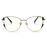 Astralor Golden & Black Medium Full Rim Cateye Sunglasses for Women — Hashtag Eyewears