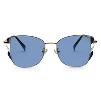 Astralor Golden & Black Medium Full Rim Cateye Sunglasses for Women — Hashtag Eyewears