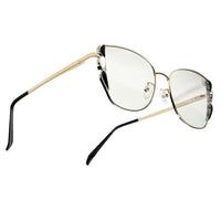 Astralor Golden & Black Medium Full Rim Cateye Sunglasses for Women — Hashtag Eyewears