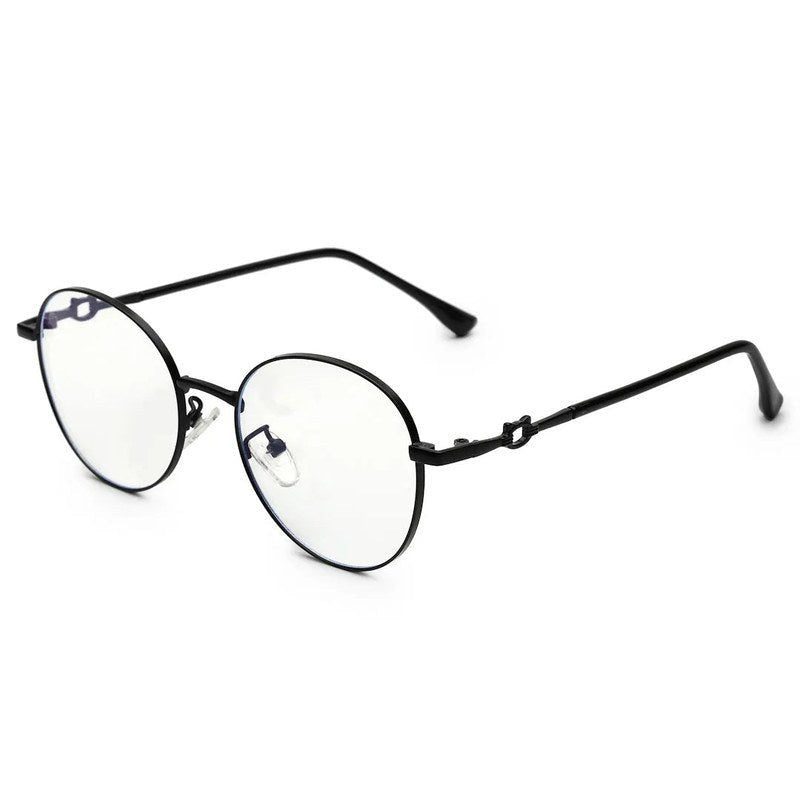 Astrid Black Medium Full Rim Oval Computer Glasses for Men & Women — Hashtag Eyewears
