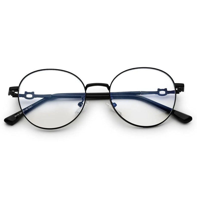 Astrid Black Medium Full Rim Oval Computer Glasses for Men & Women — Hashtag Eyewears