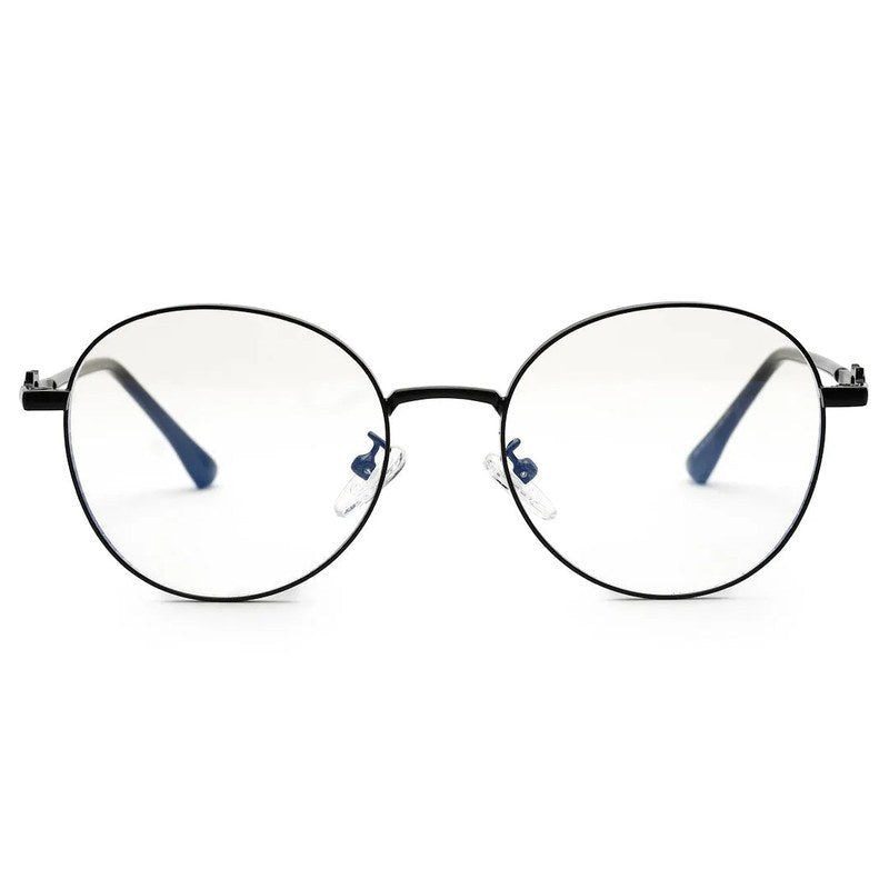 Astrid Black Medium Full Rim Oval Computer Glasses for Men & Women — Hashtag Eyewears