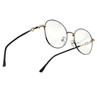 Astrid Golden & Black Medium Full Rim Oval Computer Glasses for Men & Women — Hashtag Eyewears