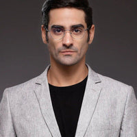 Astrid Golden & Black Medium Full Rim Oval Computer Glasses for Men & Women — Hashtag Eyewears