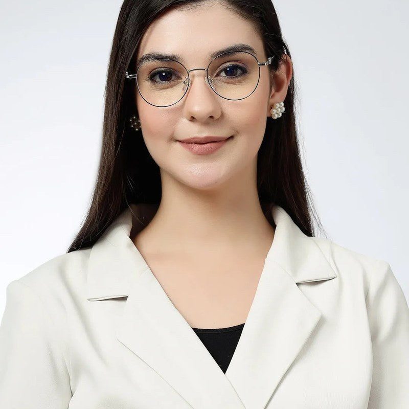 Astrid Golden Medium Full Rim Oval Computer Glasses for Men & Women — Hashtag Eyewears