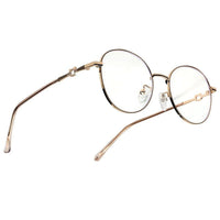 Astrid Golden Medium Full Rim Oval Computer Glasses for Men & Women — Hashtag Eyewears