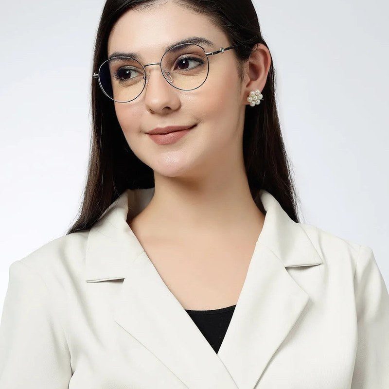 Astrid Golden Medium Full Rim Oval Computer Glasses for Men & Women — Hashtag Eyewears
