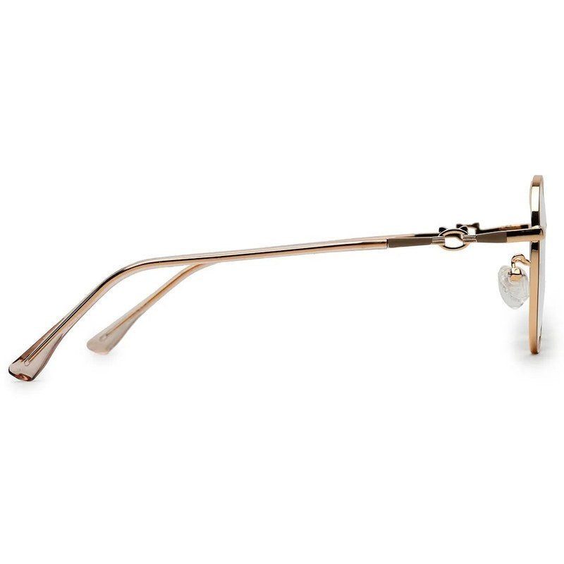 Astrid Golden Medium Full Rim Oval Computer Glasses for Men & Women — Hashtag Eyewears
