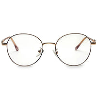 Astrid Golden Medium Full Rim Oval Computer Glasses for Men & Women — Hashtag Eyewears