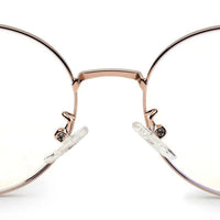 Astrid Golden Rose Medium Full Rim Oval Computer Glasses for Men & Women — Hashtag Eyewears
