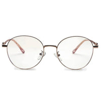 Astrid Golden Rose Medium Full Rim Oval Computer Glasses for Men & Women — Hashtag Eyewears
