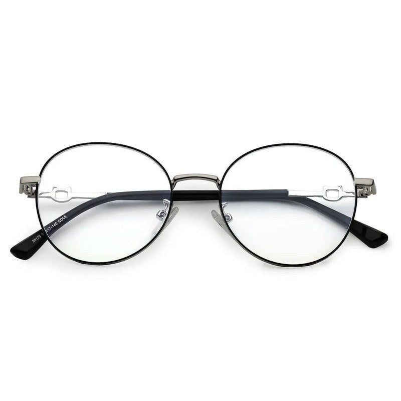 Astrid Grey Medium Full Rim Oval Computer Glasses for Men & Women — Hashtag Eyewears
