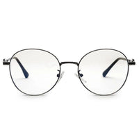 Astrid Silver & Black Medium Full Rim Oval Computer Glasses for Men & Women — Hashtag Eyewears