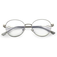 Astrid Silver Medium Full Rim Oval Computer Glasses for Men & Women — Hashtag Eyewears