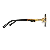 Astrolis | Blue Medium Rim Less Hexagonal Sunglasses for Men [UV-protected]