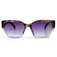 Astron Transparent Texture Brown Gradient Medium Full Rim Square Sunglasses for Men & Women — Hashtag Eyewears