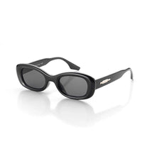 Aura Black Medium Full Rim Oval Sunglasses for Men & Women HASHTAG X WHITECHERRY — Hashtag Eyewears