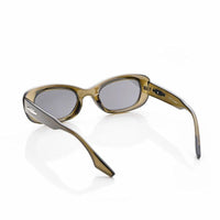 Aura Transparent-Green Medium Full Rim Oval Sunglasses for Men & Women HASHTAG X WHITECHERRY — Hashtag Eyewears