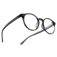 Auralis Grey Small Full Rim Round Computer Glasses for Men & Women — Hashtag Eyewears