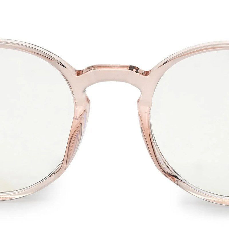 Auralis Pink Small Full Rim Round Computer Glasses for Men & Women — Hashtag Eyewears