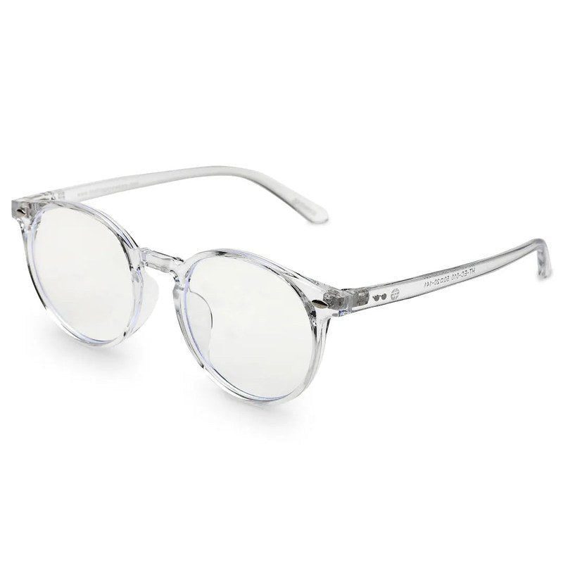 Auralis Transparent Small Full Rim Round Computer Glasses for Men & Women — Hashtag Eyewears