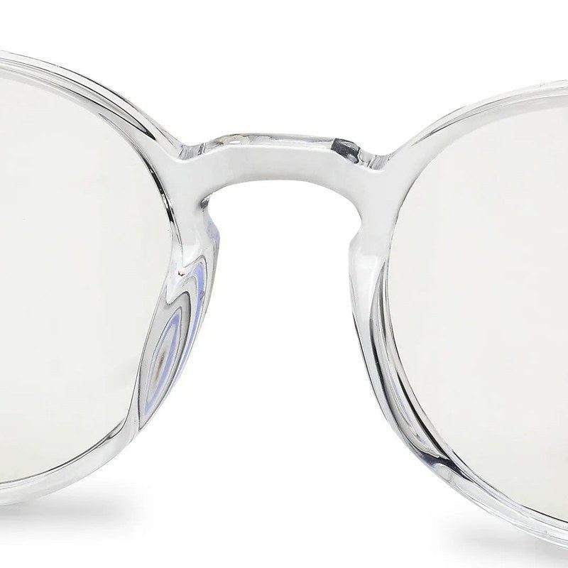 Auralis Transparent Small Full Rim Round Computer Glasses for Men & Women — Hashtag Eyewears