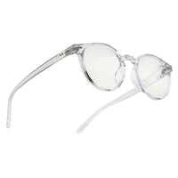 Auralis Transparent Small Full Rim Round Computer Glasses for Men & Women — Hashtag Eyewears
