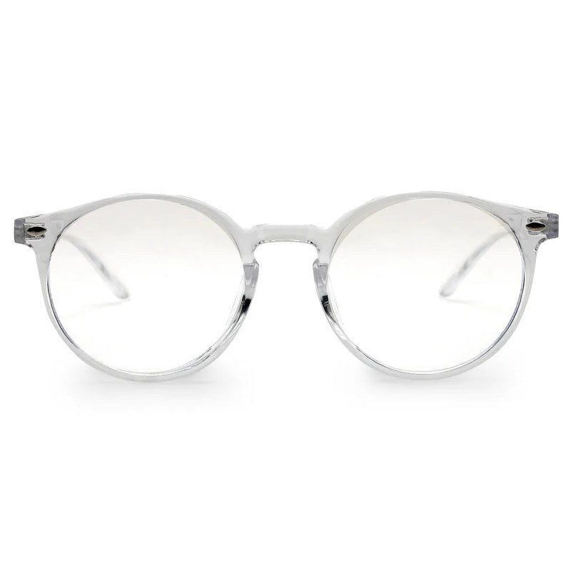 Auralis Transparent Small Full Rim Round Computer Glasses for Men & Women — Hashtag Eyewears