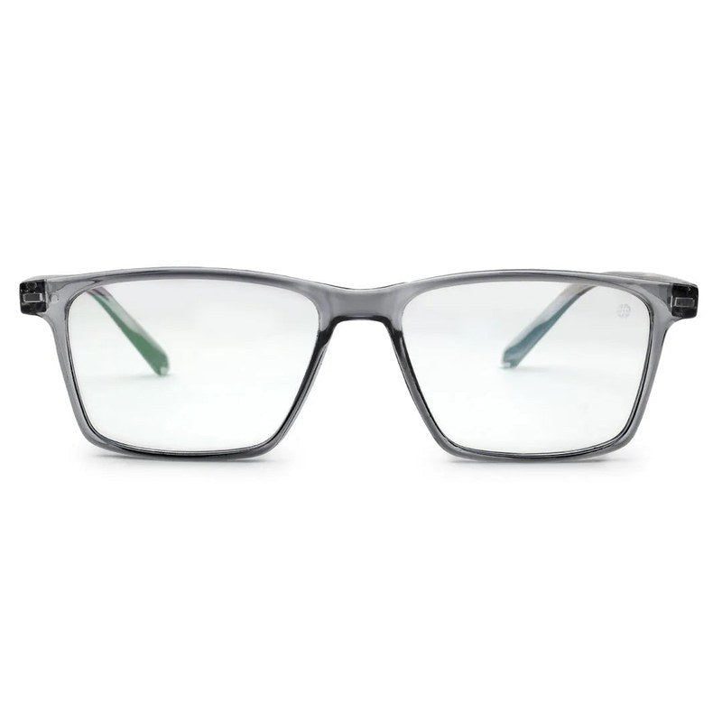 Aurora Smoke Medium Full Rim Rectangle Computer Glasses for Men & Women — Hashtag Eyewears