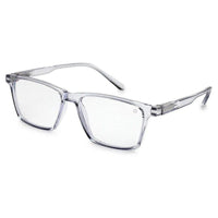 Aurora Transparent Medium Full Rim Rectangle Computer Glasses for Men & Women — Hashtag Eyewears
