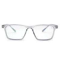 Aurora Transparent Medium Full Rim Rectangle Computer Glasses for Men & Women — Hashtag Eyewears